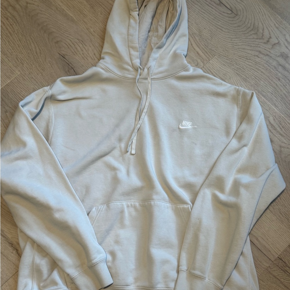 Nike Men's Light Gray Hoodie